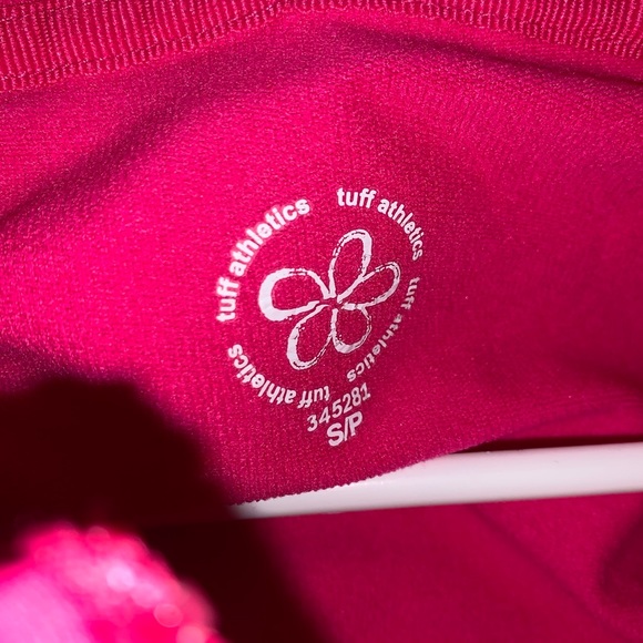 Tuff Athletics Bright Pink Body Fitting Zip-Up Sweater | Women’s Size S/P - Picture 5 of 5